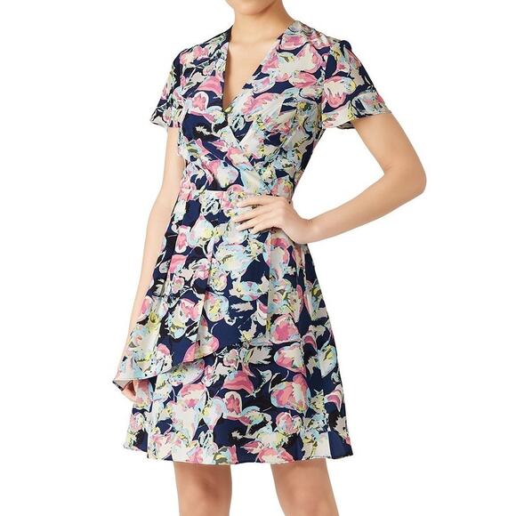 Slate and Willow Mixed Floral Printed Dress - Picture 1 of 9
